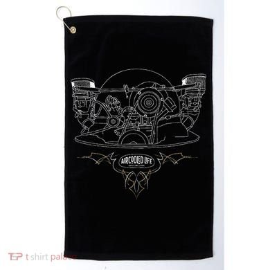 Air Cooled Classic Car Engine Vdub Aircooled Life Golf Towel
