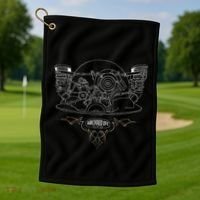 Air Cooled Classic Car Engine Vdub Aircooled Life Golf Towel thumb 1