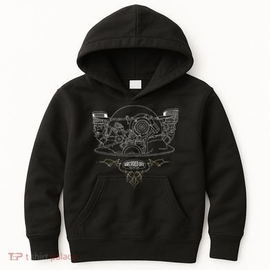 Air Cooled Classic Car Engine Vdub Aircooled Life Kids Hoodie
