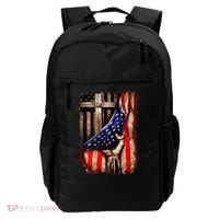 American Christian Cross Patriotic Flag Backpack thumb 0