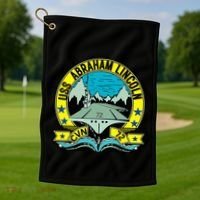 Aircraft Carrier Cvn 72 Uss Abraham Lincoln Golf Towel thumb 1