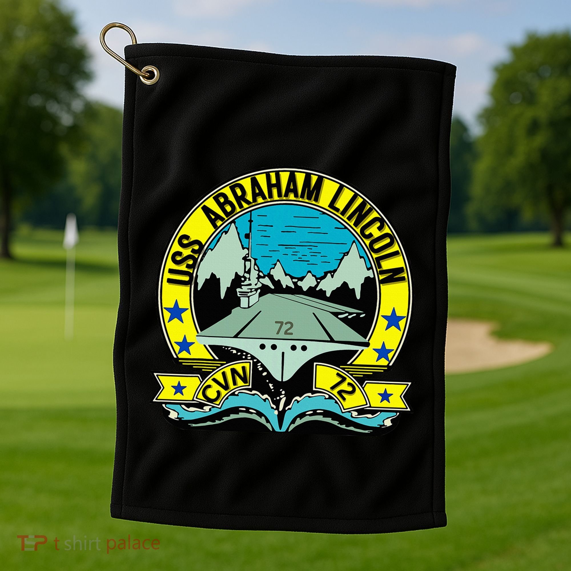 Aircraft Carrier Cvn 72 Uss Abraham Lincoln Golf Towel