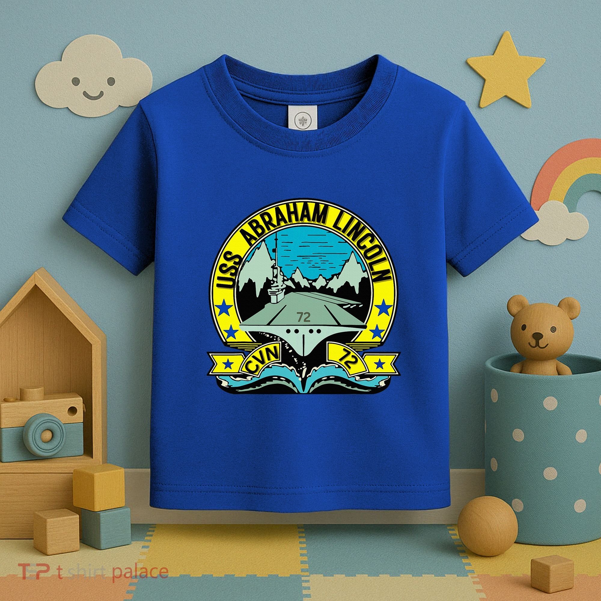 Aircraft Carrier Cvn 72 Uss Abraham Lincoln Toddler T-Shirt