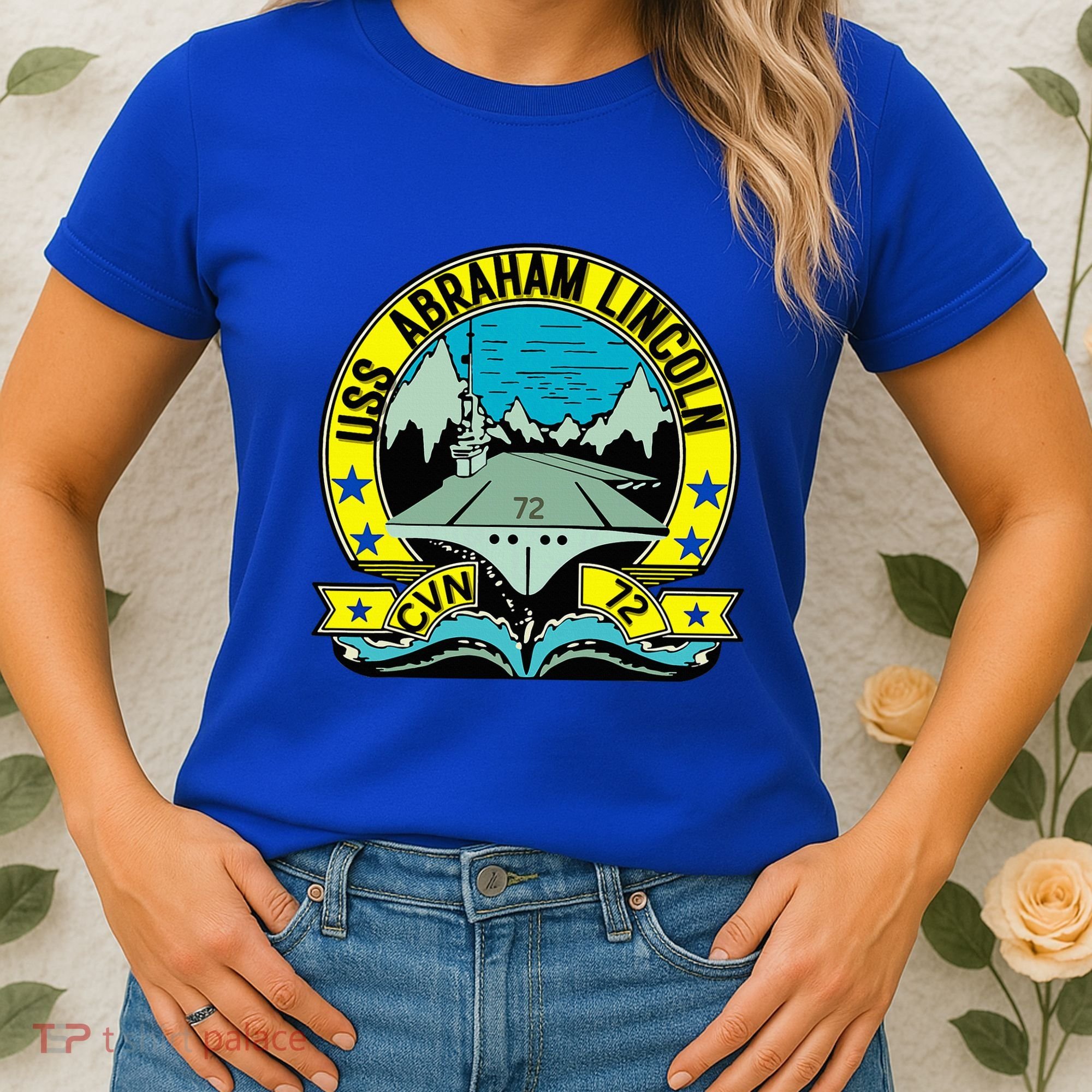 Aircraft Carrier Cvn 72 Uss Abraham Lincoln Women's T-Shirt