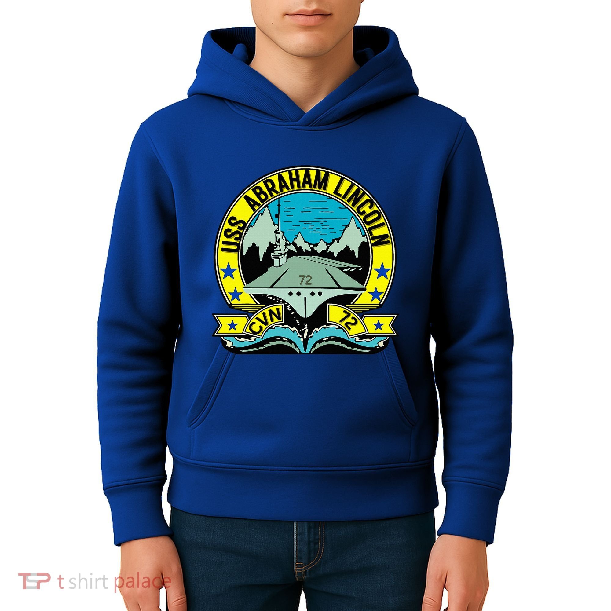 Aircraft Carrier Cvn 72 Uss Abraham Lincoln Kids Hoodie