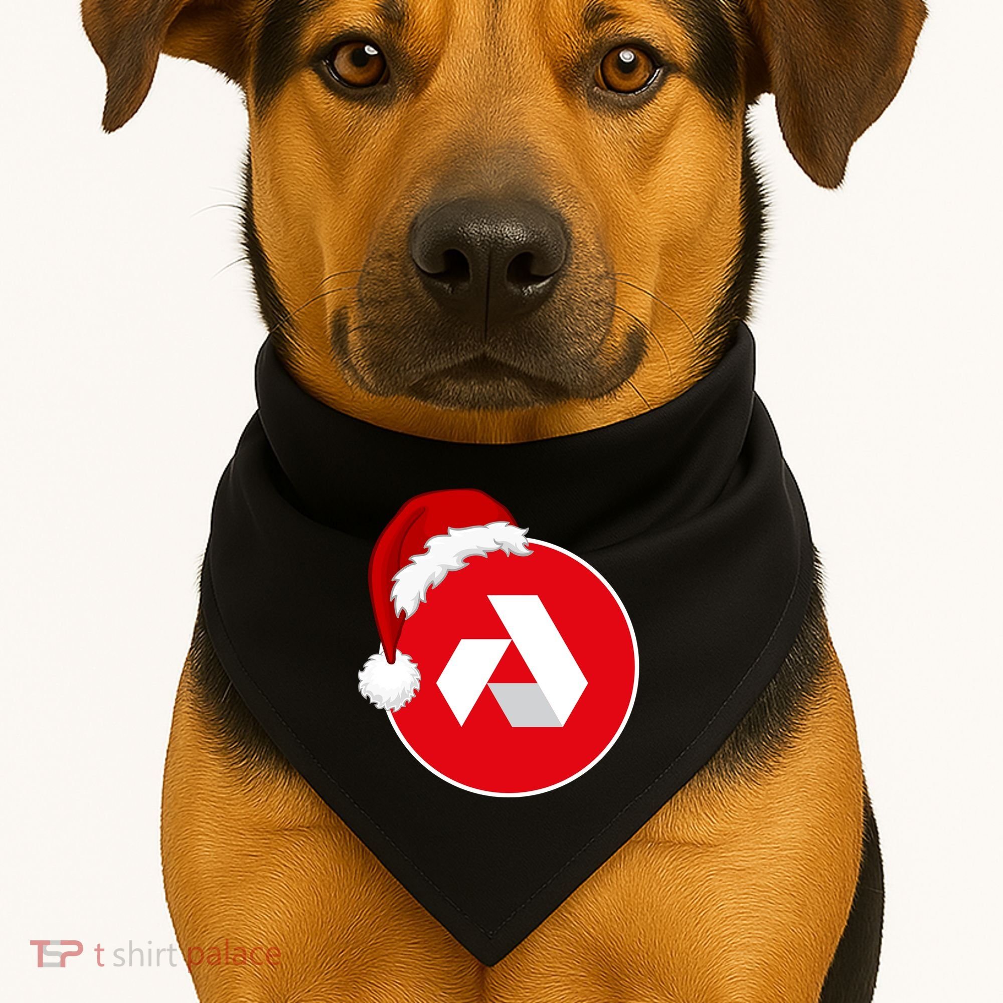 Akash Crypto Christmas Hat, Akash, Funny Crypto Santa Hat, Akash Logo USA-Made Doggie Bandana