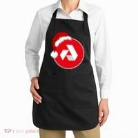 Akash Crypto Christmas Hat, Akash, Funny Crypto Santa Hat, Akash Logo Apron thumb 2