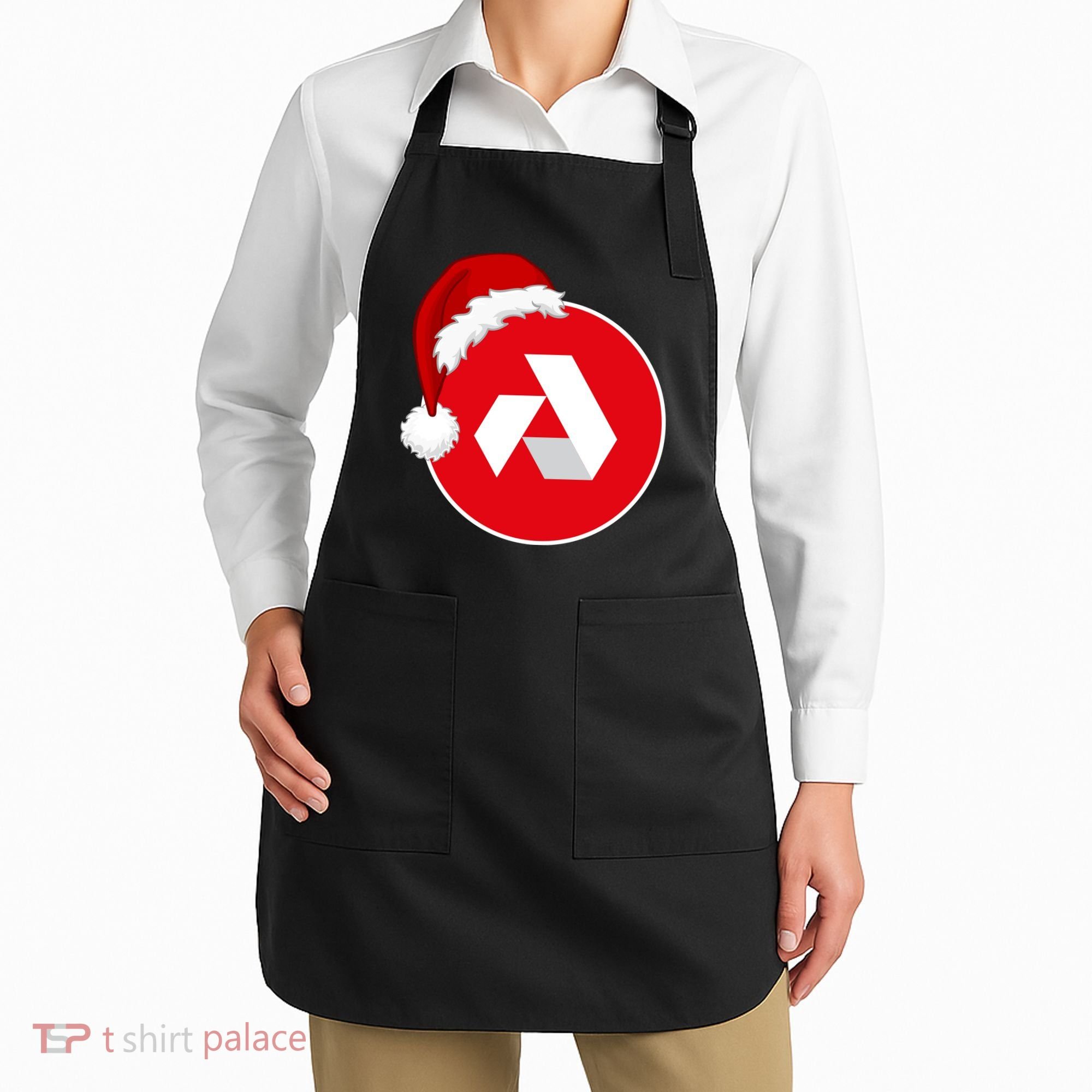 Akash Crypto Christmas Hat, Akash, Funny Crypto Santa Hat, Akash Logo Apron