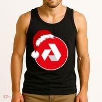 Akash Crypto Christmas Hat, Akash, Funny Crypto Santa Hat, Akash Logo Tank Top thumb 3