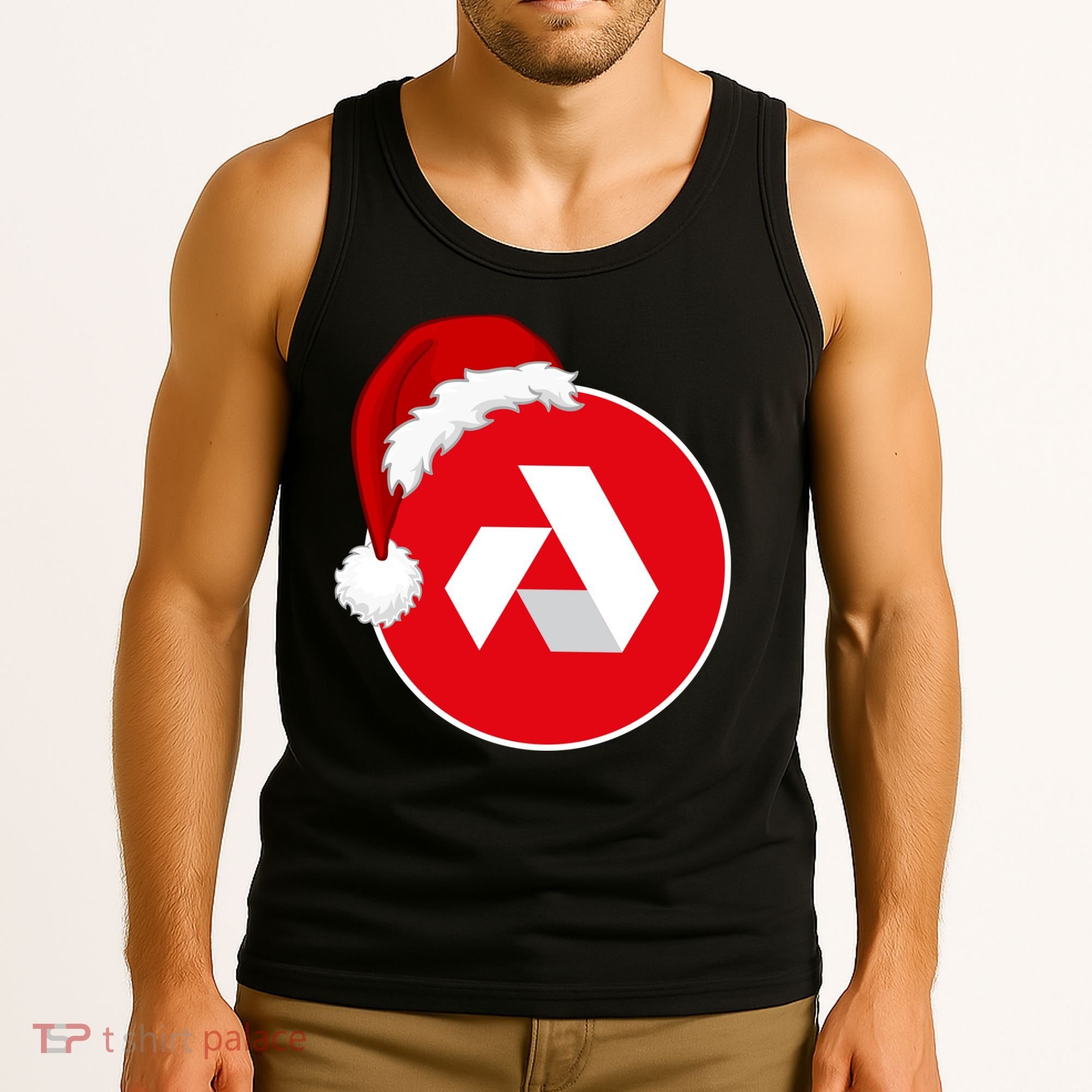 Akash Crypto Christmas Hat, Akash, Funny Crypto Santa Hat, Akash Logo Tank Top