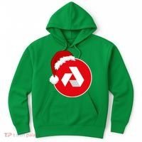 Akash Crypto Christmas Hat, Akash, Funny Crypto Santa Hat, Akash Logo Hoodie thumb 0