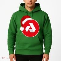 Akash Crypto Christmas Hat, Akash, Funny Crypto Santa Hat, Akash Logo Hoodie thumb 2