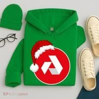 Akash Crypto Christmas Hat, Akash, Funny Crypto Santa Hat, Akash Logo Hoodie thumb 4