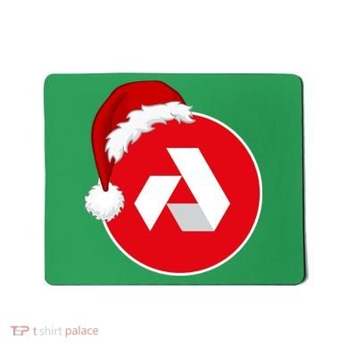 Akash Crypto Christmas Hat, Akash, Funny Crypto Santa Hat, Akash Logo Mousepad