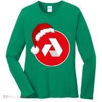 Akash Crypto Christmas Hat, Akash, Funny Crypto Santa Hat, Akash Logo Women's Long Sleeve Shirt thumb 0