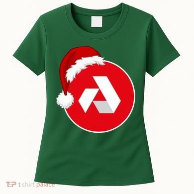 Akash Crypto Christmas Hat, Akash, Funny Crypto Santa Hat, Akash Logo Women's T-Shirt