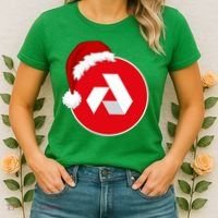 Akash Crypto Christmas Hat, Akash, Funny Crypto Santa Hat, Akash Logo Women's T-Shirt thumb 2