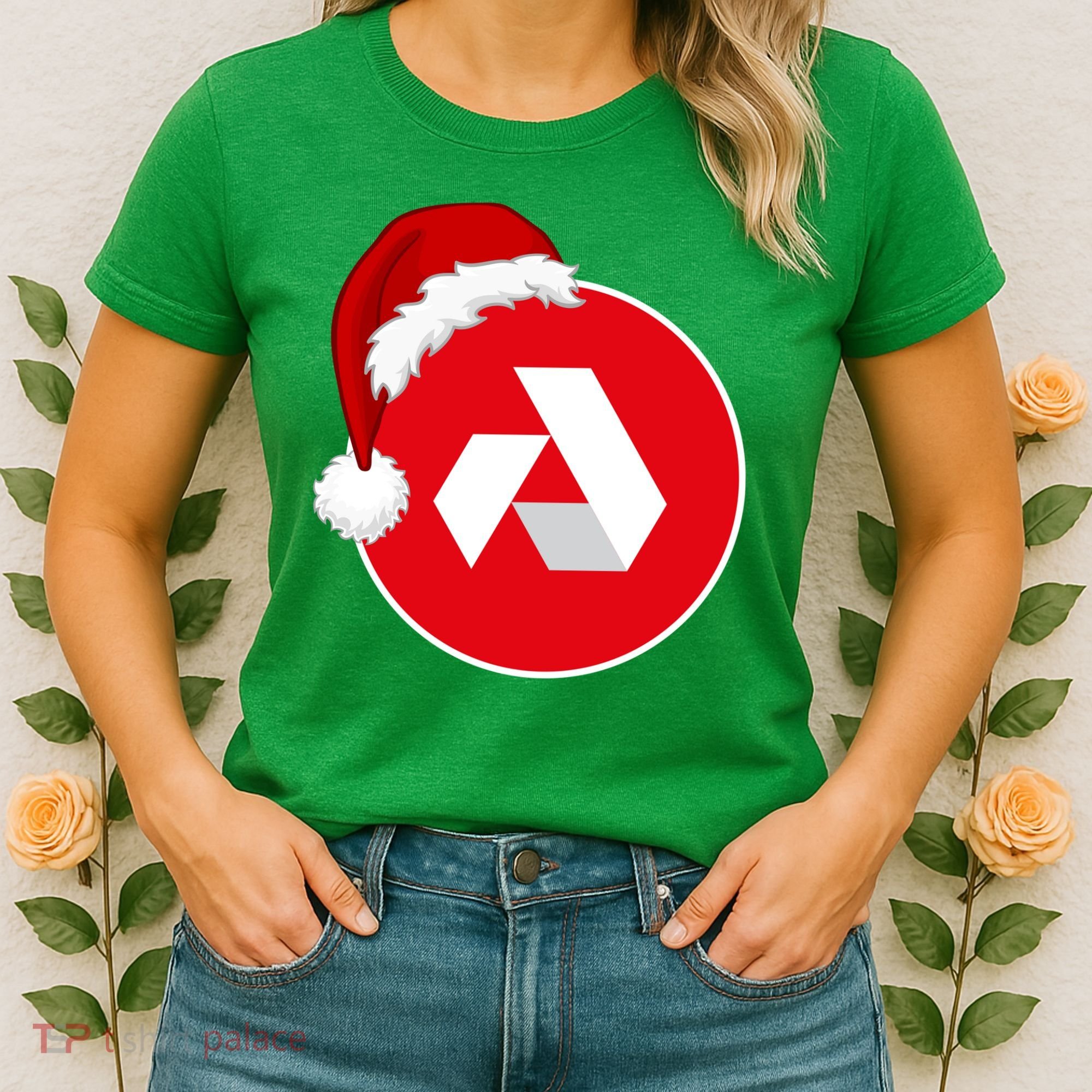 Akash Crypto Christmas Hat, Akash, Funny Crypto Santa Hat, Akash Logo Women's T-Shirt