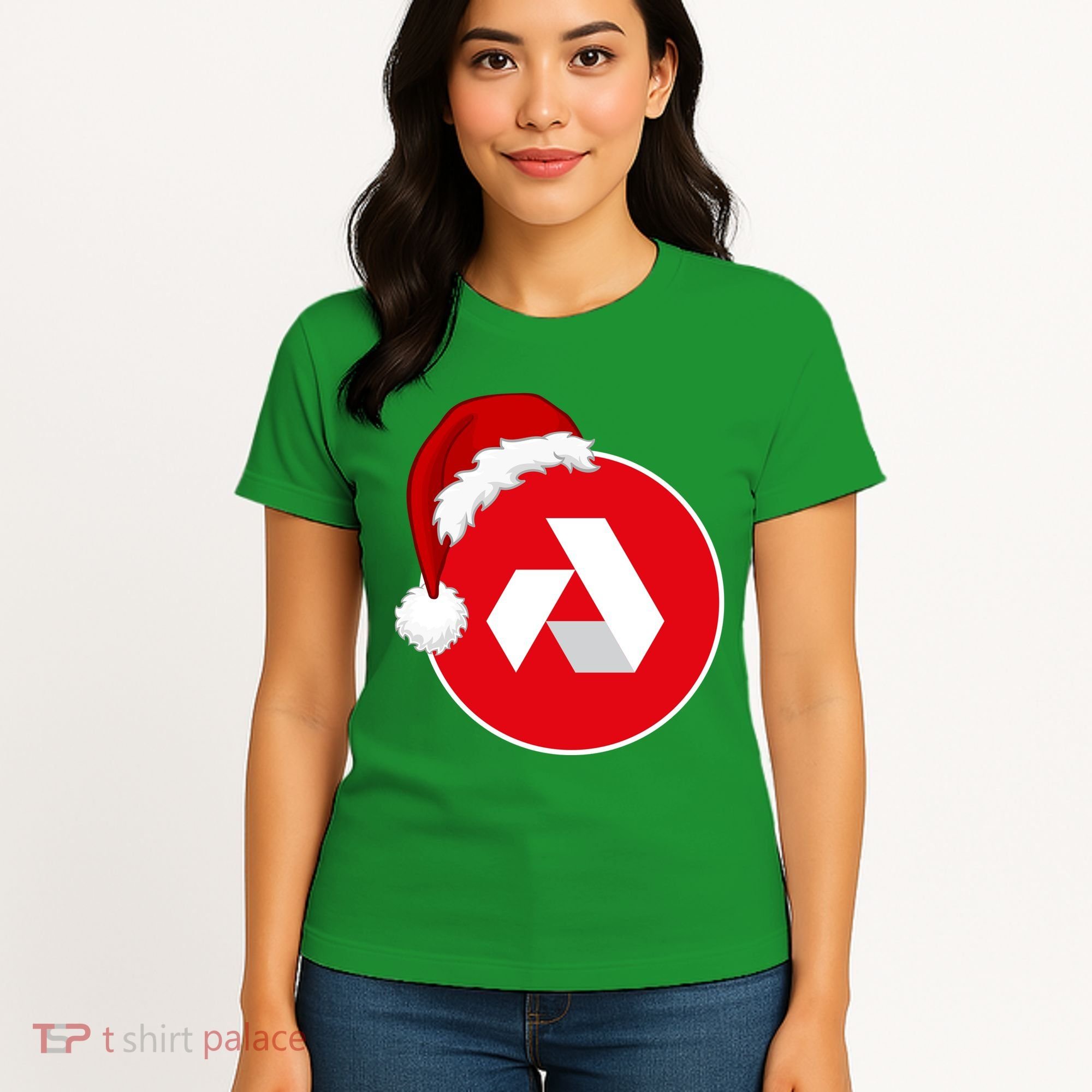 Akash Crypto Christmas Hat, Akash, Funny Crypto Santa Hat, Akash Logo Women's T-Shirt