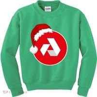Akash Crypto Christmas Hat, Akash, Funny Crypto Santa Hat, Akash Logo Kids Sweatshirt thumb 0