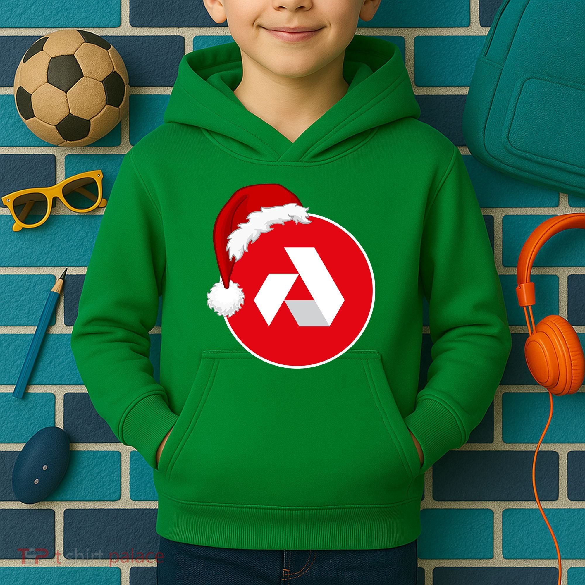 Akash Crypto Christmas Hat, Akash, Funny Crypto Santa Hat, Akash Logo Kids Hoodie