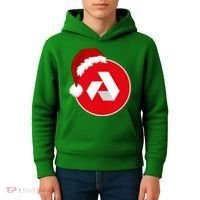 Akash Crypto Christmas Hat, Akash, Funny Crypto Santa Hat, Akash Logo Kids Hoodie thumb 4
