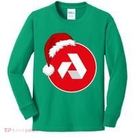 Akash Crypto Christmas Hat, Akash, Funny Crypto Santa Hat, Akash Logo Kids Long Sleeve Shirt thumb 0