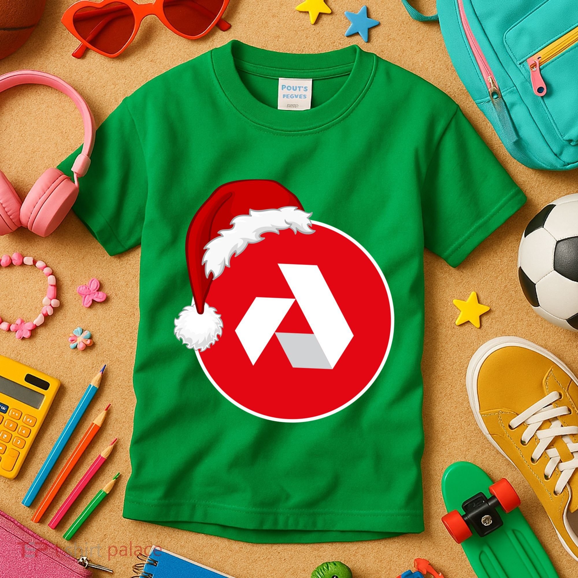 Akash Crypto Christmas Hat, Akash, Funny Crypto Santa Hat, Akash Logo Kids T-Shirt