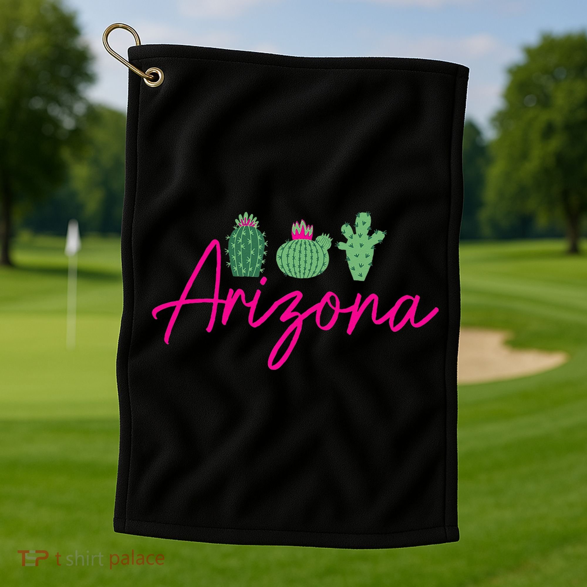 Arizona Cactus Cute AZ Pride Golf Towel