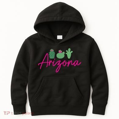 Arizona Cactus Cute AZ Pride Kids Hoodie
