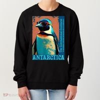 Antarctica Cute Cool Penguin Antarctic Research Souvenir Women's Sweatshirt thumb 0