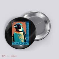 Antarctica Cute Cool Penguin Antarctic Research Souvenir Button thumb 0
