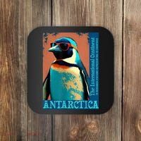 Antarctica Cute Cool Penguin Antarctic Research Souvenir Coaster thumb 0