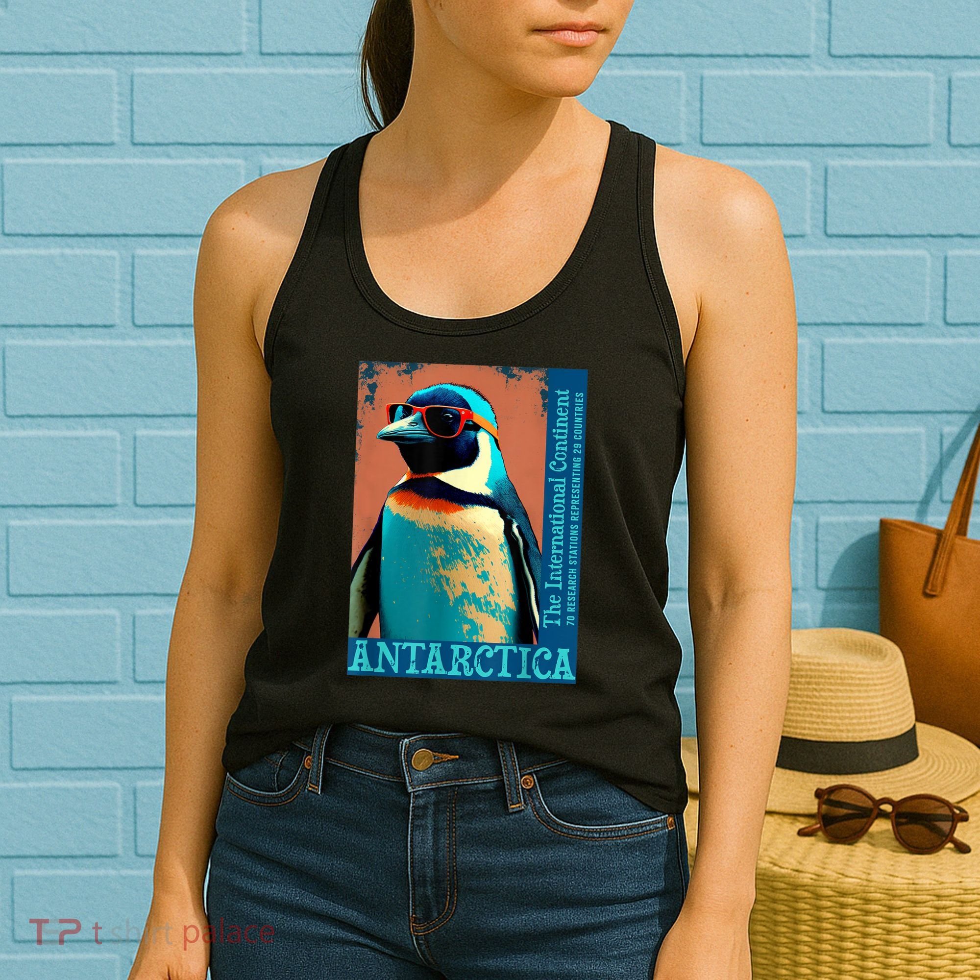Antarctica Cute Cool Penguin Antarctic Research Souvenir Women's Tank Top