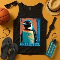 Antarctica Cute Cool Penguin Antarctic Research Souvenir Tank Top thumb 4