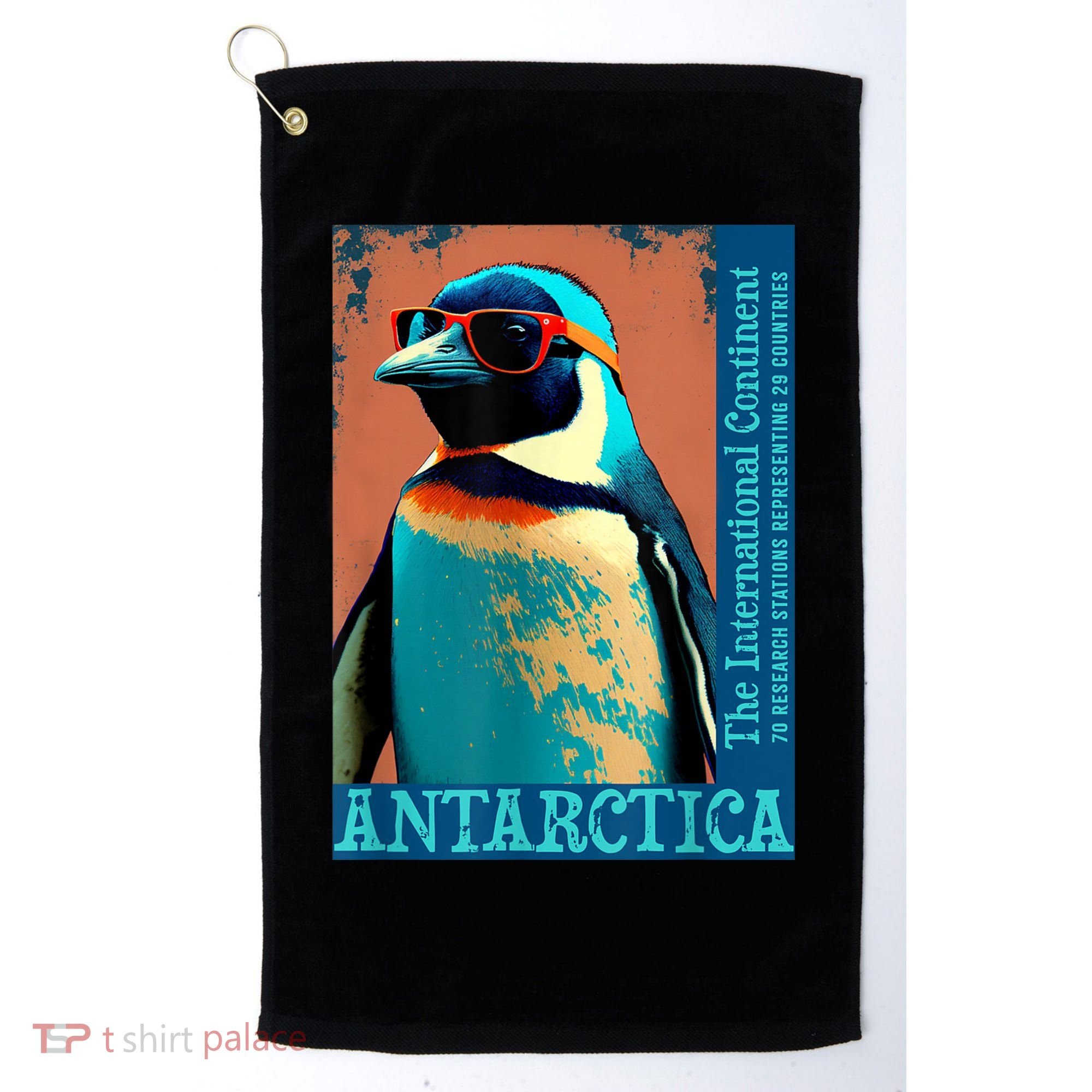 Antarctica Cute Cool Penguin Antarctic Research Souvenir Golf Towel