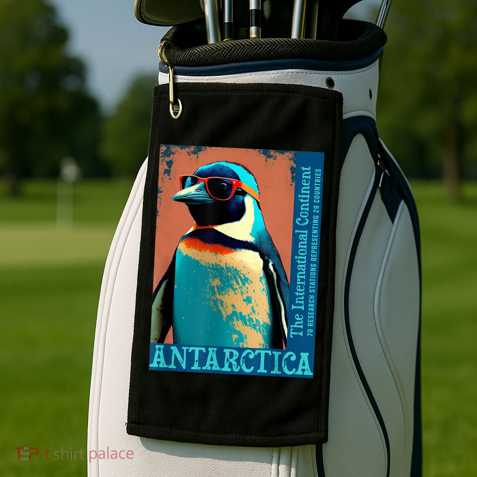 Antarctica Cute Cool Penguin Antarctic Research Souvenir Golf Towel