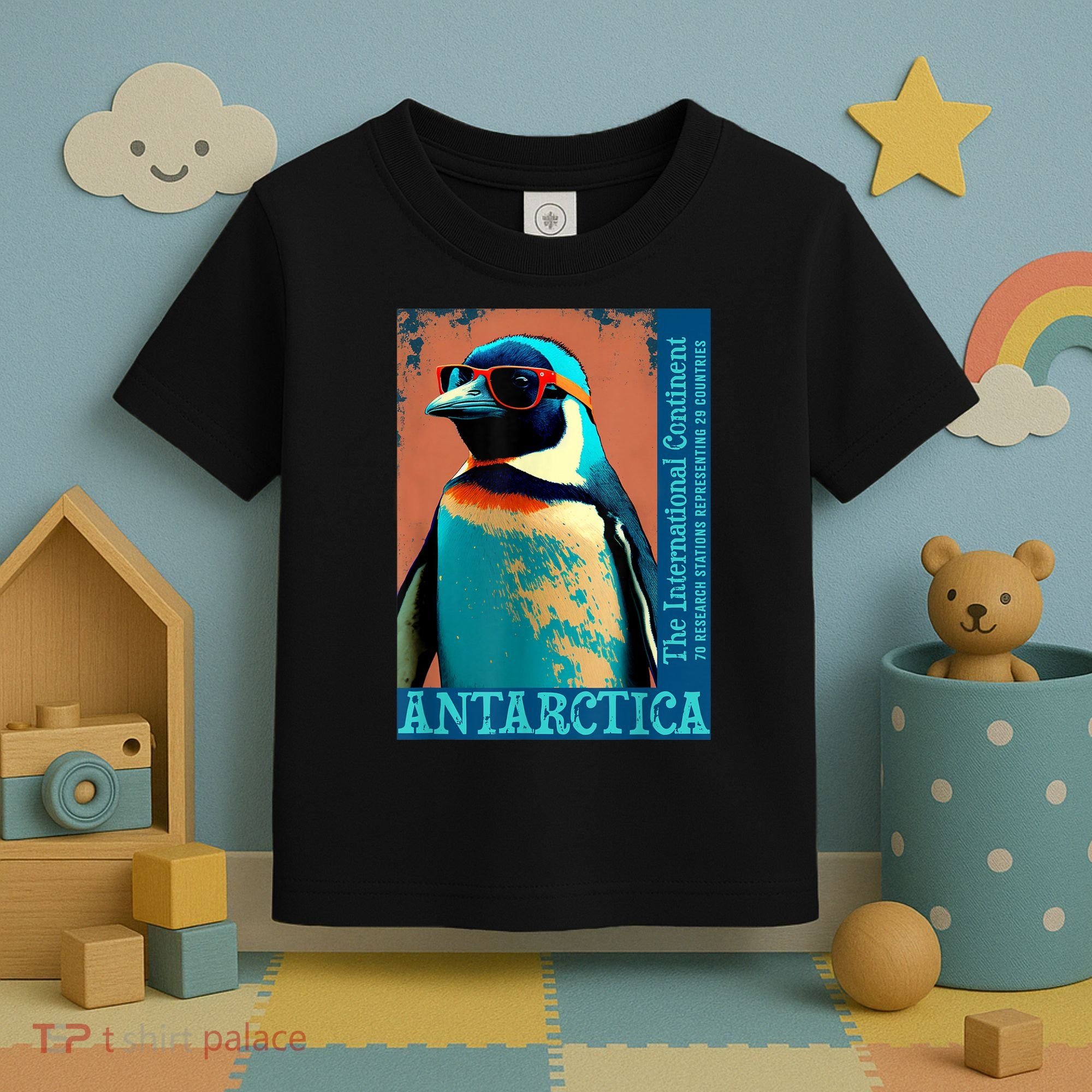Antarctica Cute Cool Penguin Antarctic Research Souvenir Toddler T-Shirt