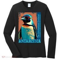 Antarctica Cute Cool Penguin Antarctic Research Souvenir Women's Long Sleeve Shirt thumb 0
