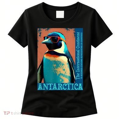 Antarctica Cute Cool Penguin Antarctic Research Souvenir Women's T-Shirt