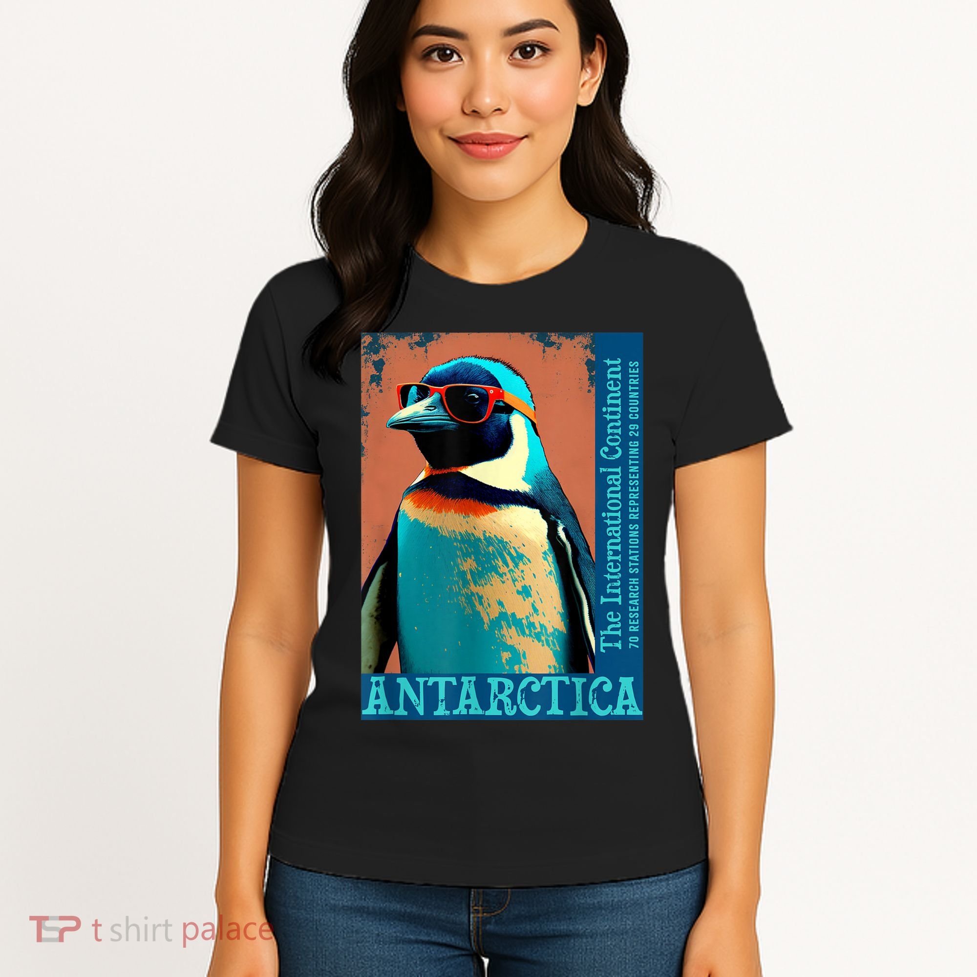Antarctica Cute Cool Penguin Antarctic Research Souvenir Women's T-Shirt