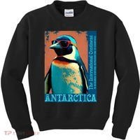 Antarctica Cute Cool Penguin Antarctic Research Souvenir Kids Sweatshirt thumb 0