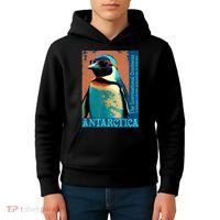 Antarctica Cute Cool Penguin Antarctic Research Souvenir Kids Hoodie thumb 4