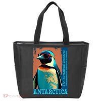 Antarctica Cute Cool Penguin Antarctic Research Souvenir Tote Bag thumb 0