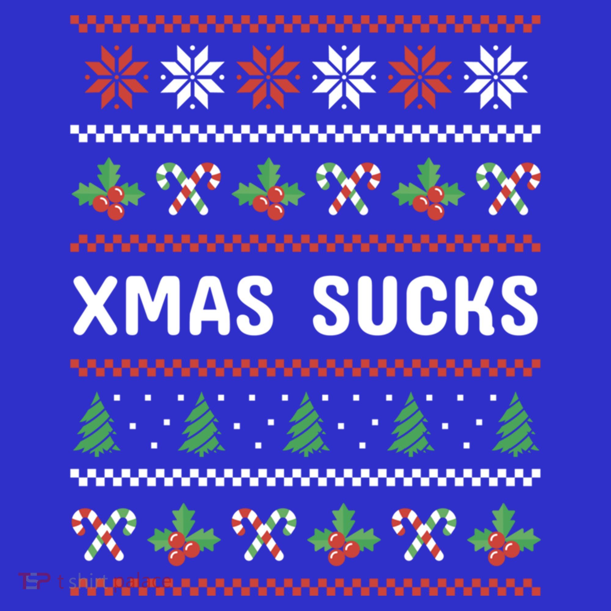 Anti Christmas Christmas Sucks Ugly Funny Gift Women's Long Sleeve Shirt