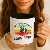 Anti Communism Capitalism Antisocialist Bear Coffee Mug thumb 3
