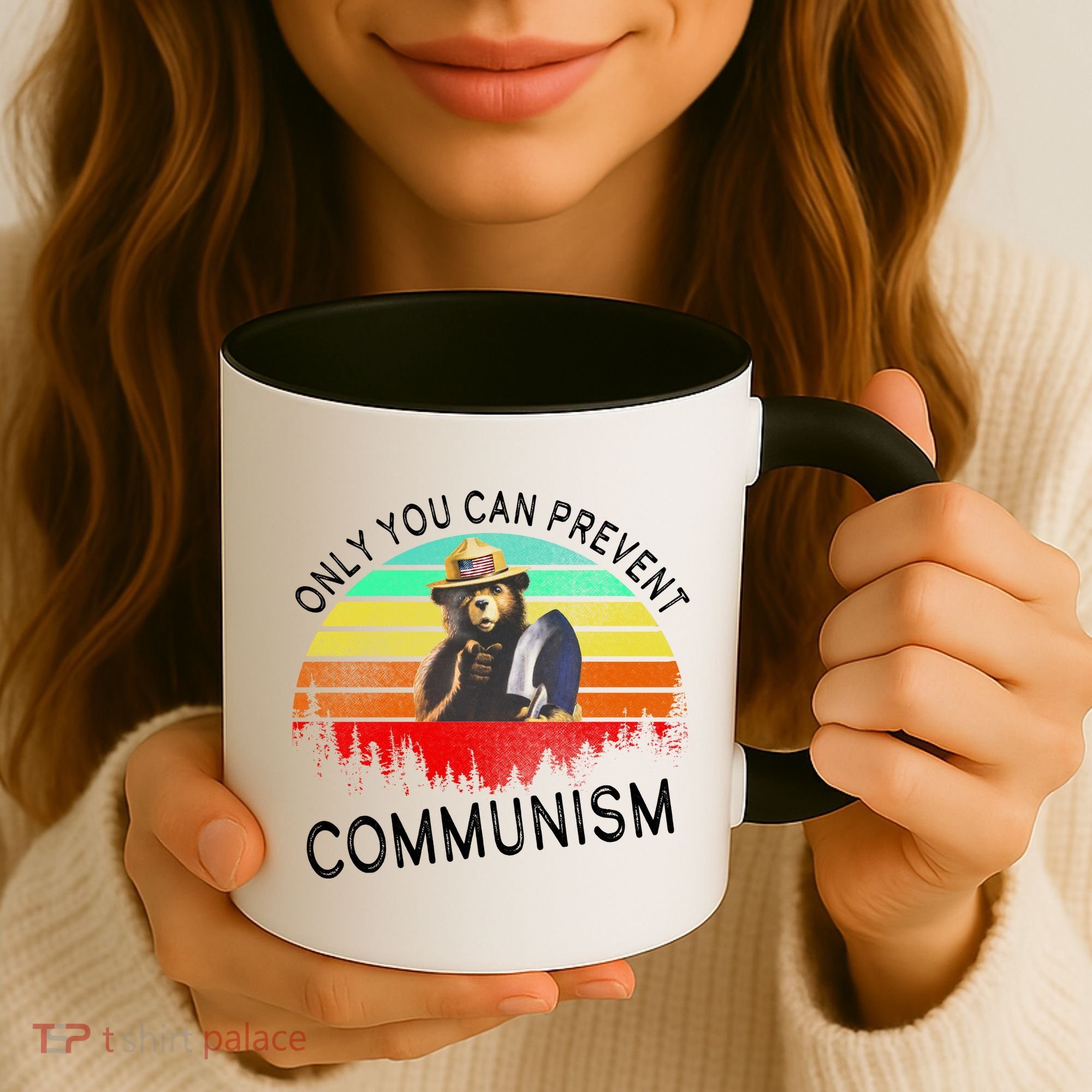 Anti Communism Capitalism Antisocialist Bear Coffee Mug
