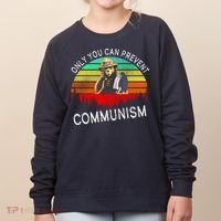 Anti Communism Capitalism Antisocialist Bear Women's Sweatshirt thumb 0