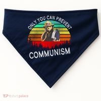 Anti Communism Capitalism Antisocialist Bear USA-Made Doggie Bandana thumb 0