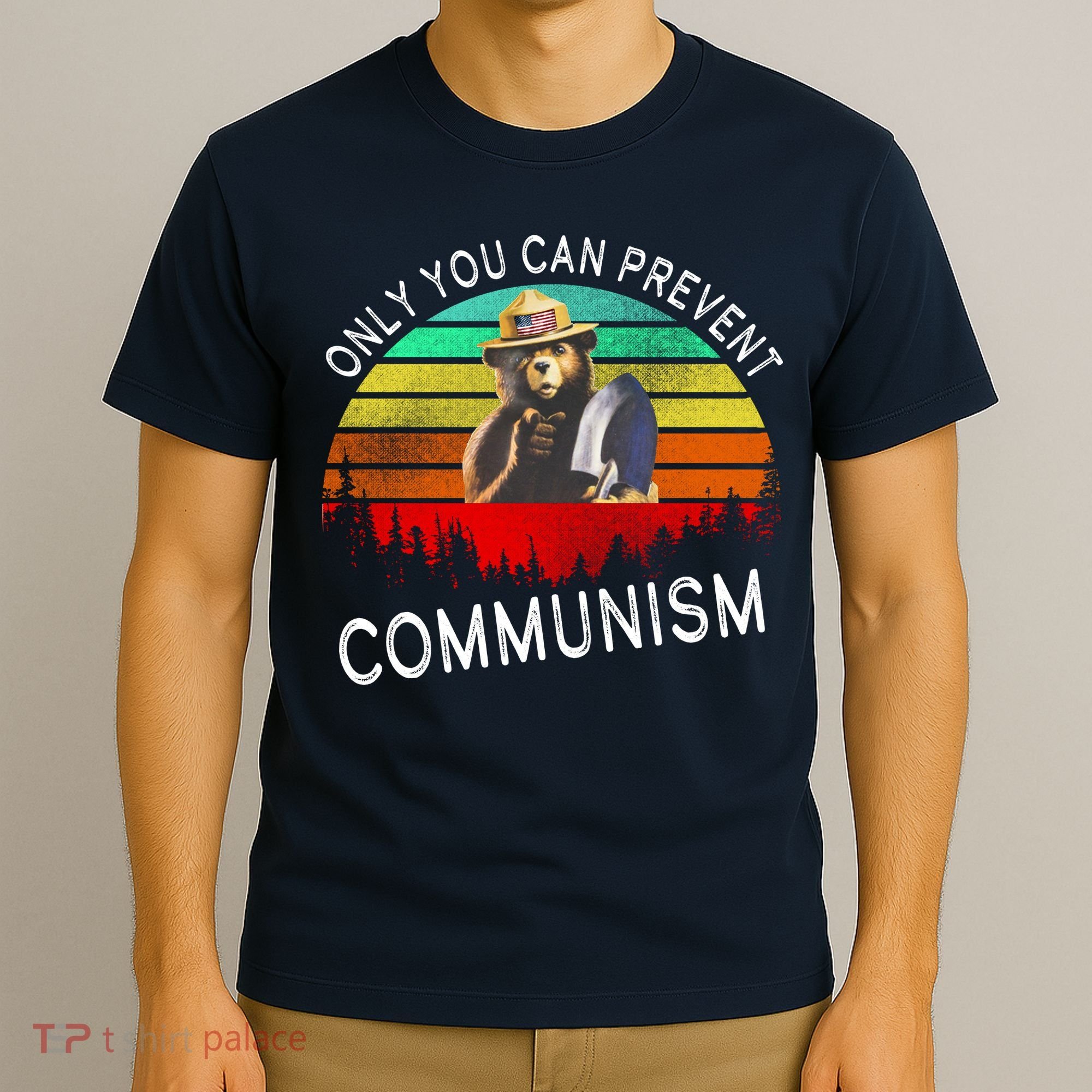 Anti Communism Capitalism Antisocialist Bear T-Shirt